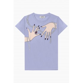 Blue Pearls Fitted T-shirt